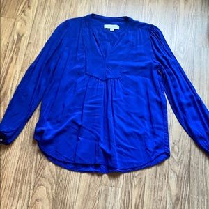 Loft | Long Sleeve Royal Blue Top